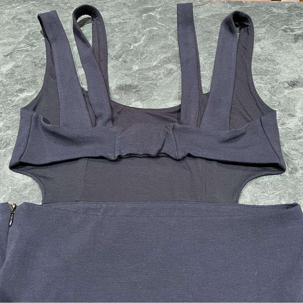 Maeve Dress Navy Blue Open Back Knit Maxi Dress Size Medium Anthropologie NWT - Picture 4 of 12